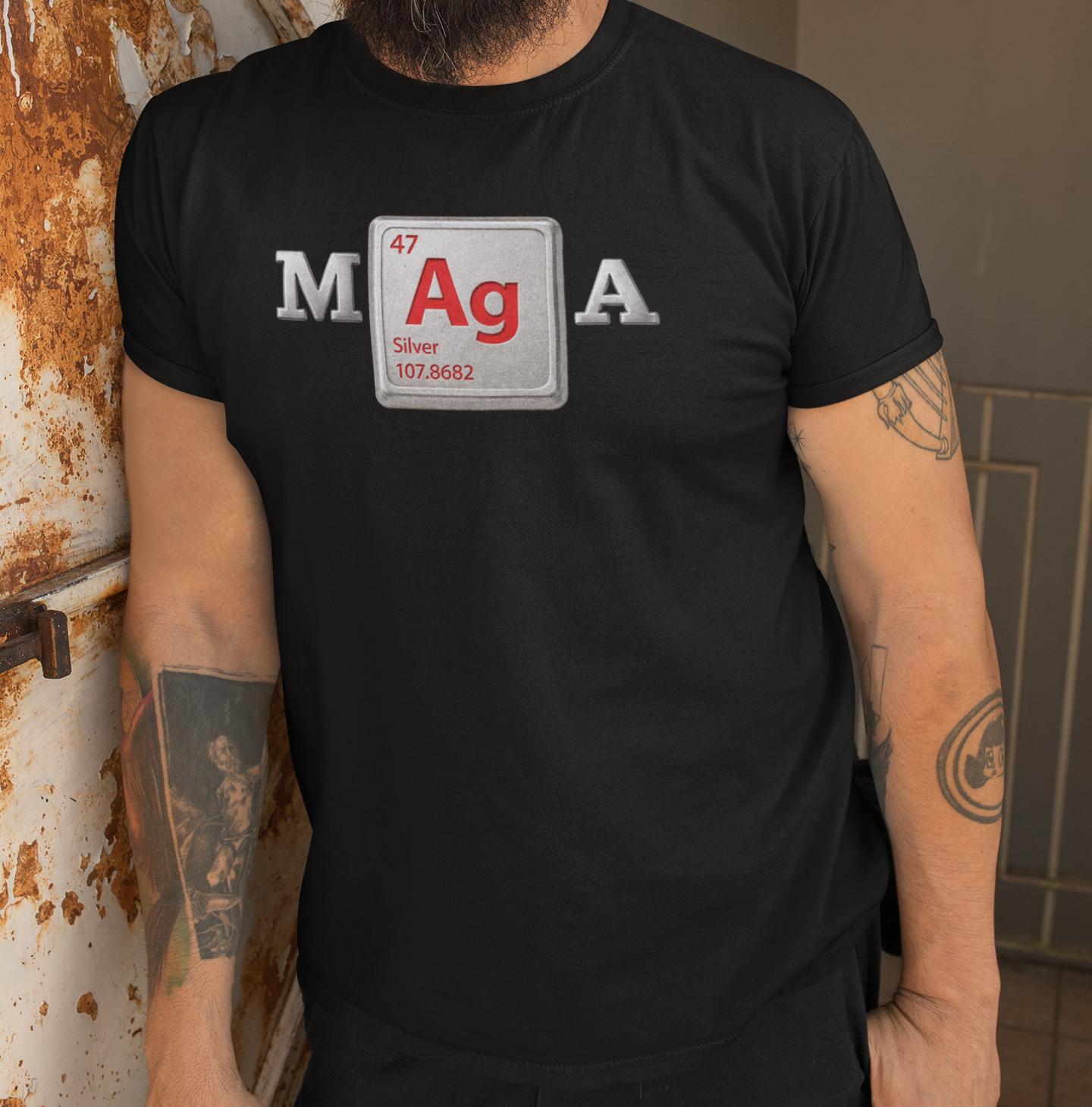 MAgA - Silver Bar Unisex Soft-style T-Shirt