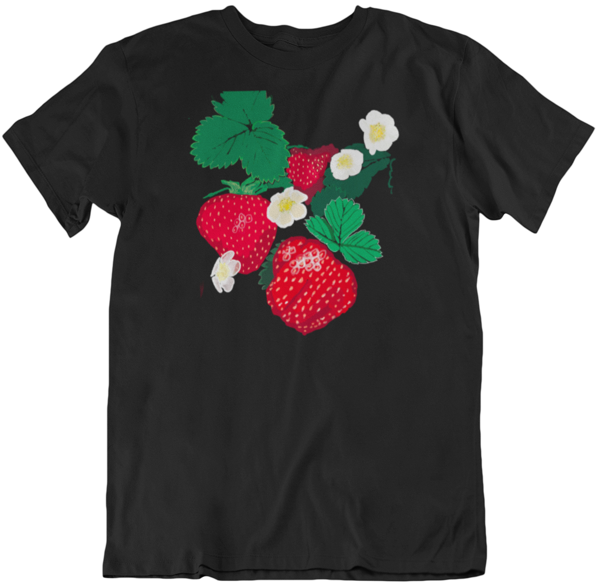 "Strawberry" from Jamie's Hand-Drawn Fruit & Veggies Collection Unisex Soft-style T-Shirt