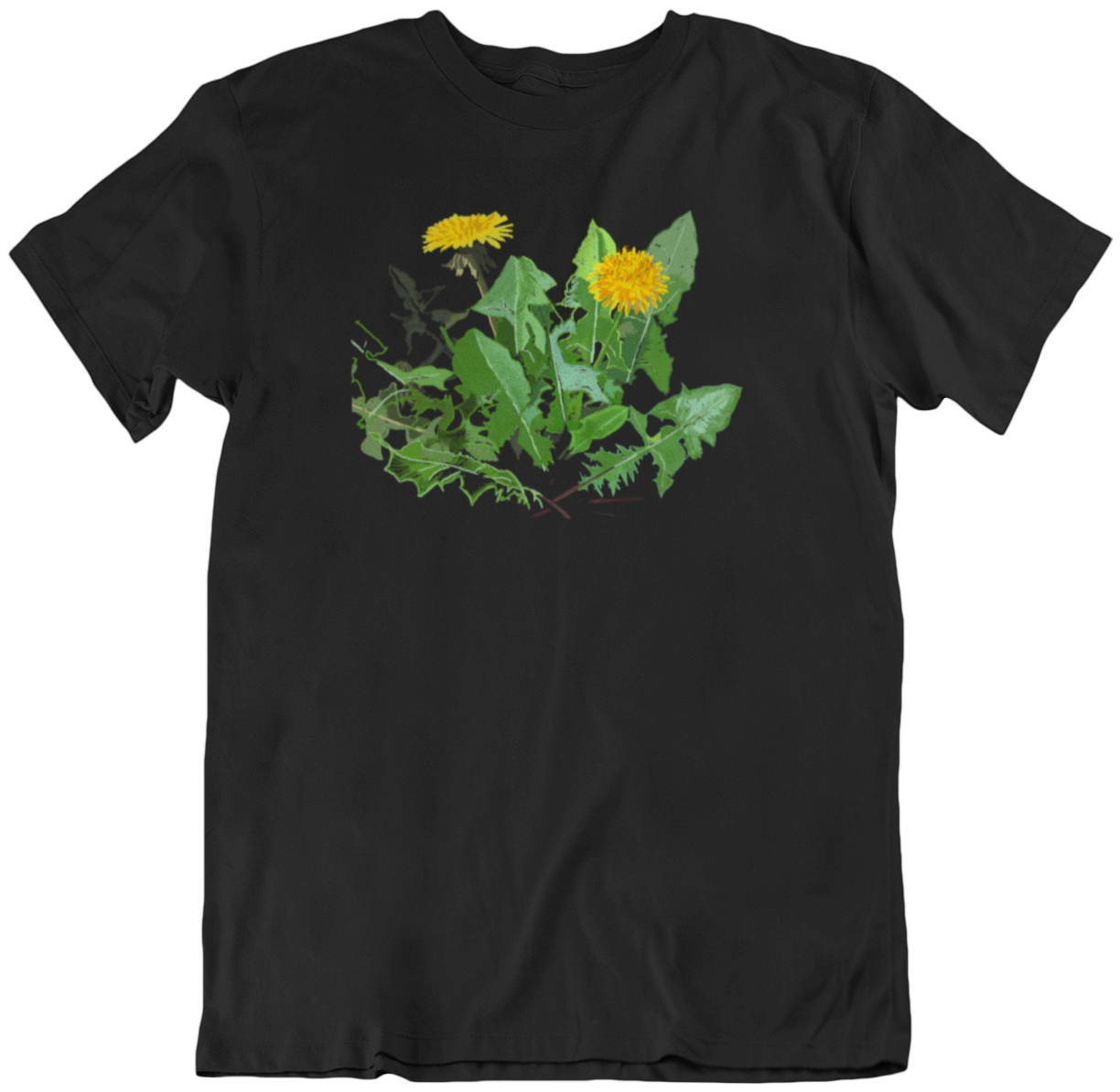 "A Dandelion's Greens" from Jamie's Hand-Drawn Floral Collection Unisex Soft-style T-Shirt
