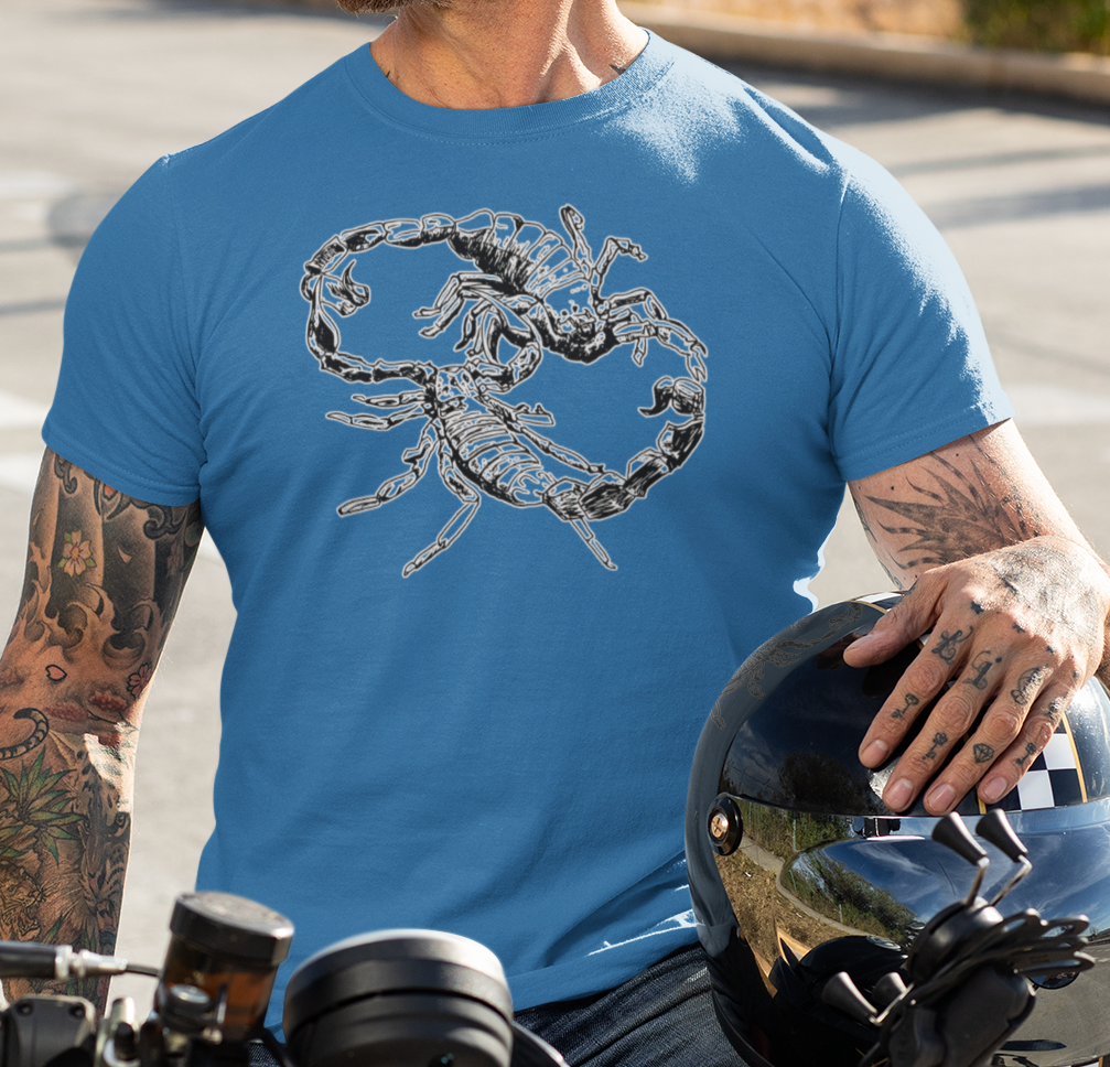 "Scorpion's Dance" from Jamie's Hand-Drawn Scorpion Collection Unisex Soft-style T-Shirt