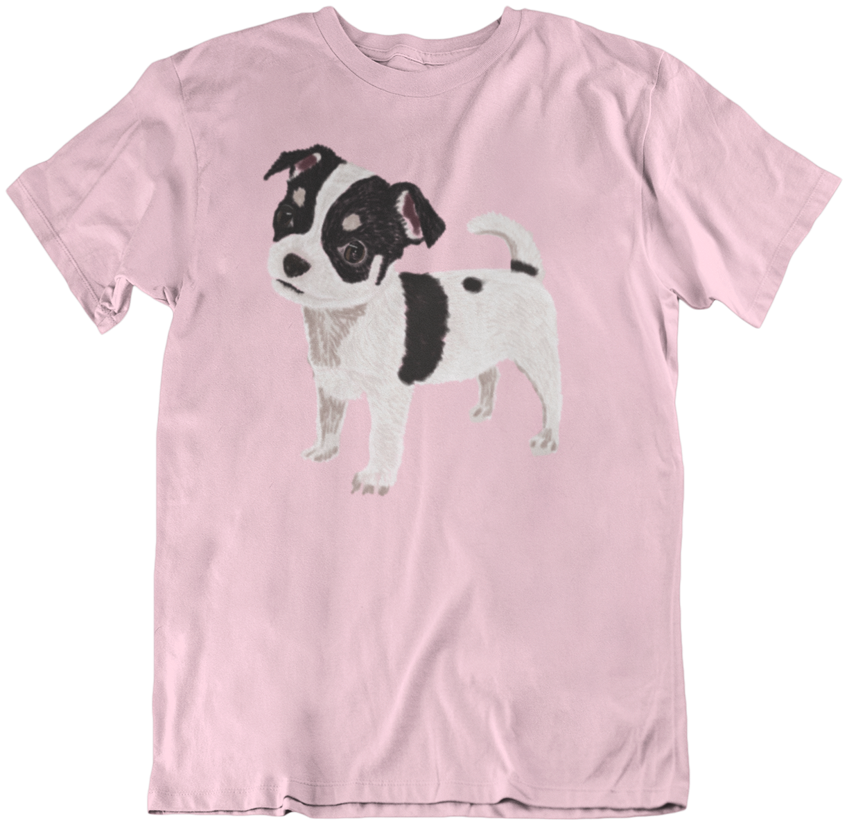 "Chihuahua Pup" from Jamie's Hand-Drawn Dog Collection Unisex Soft-style T-Shirt