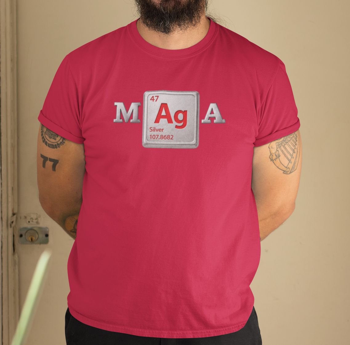 MAgA - Silver Bar Unisex Soft-style T-Shirt