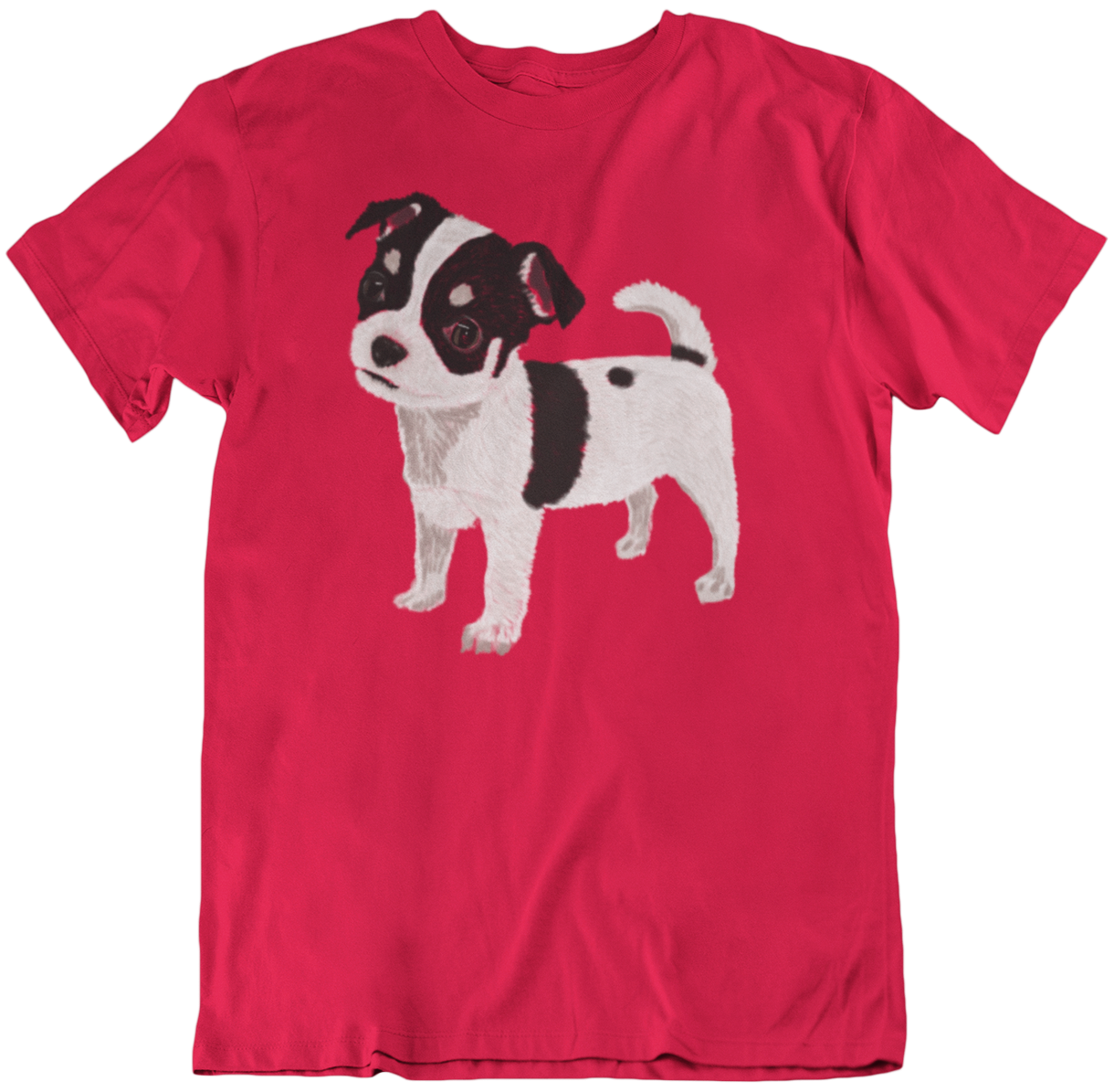 "Chihuahua Pup" from Jamie's Hand-Drawn Dog Collection Unisex Soft-style T-Shirt