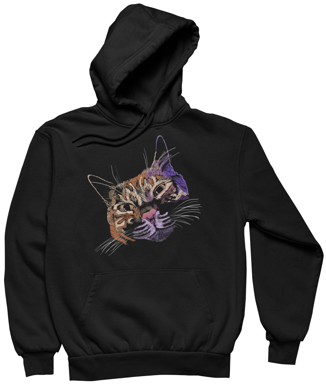 "Lovey Cat" from Jamie's Hand-Drawn Cat Collection Unisex Hoodie